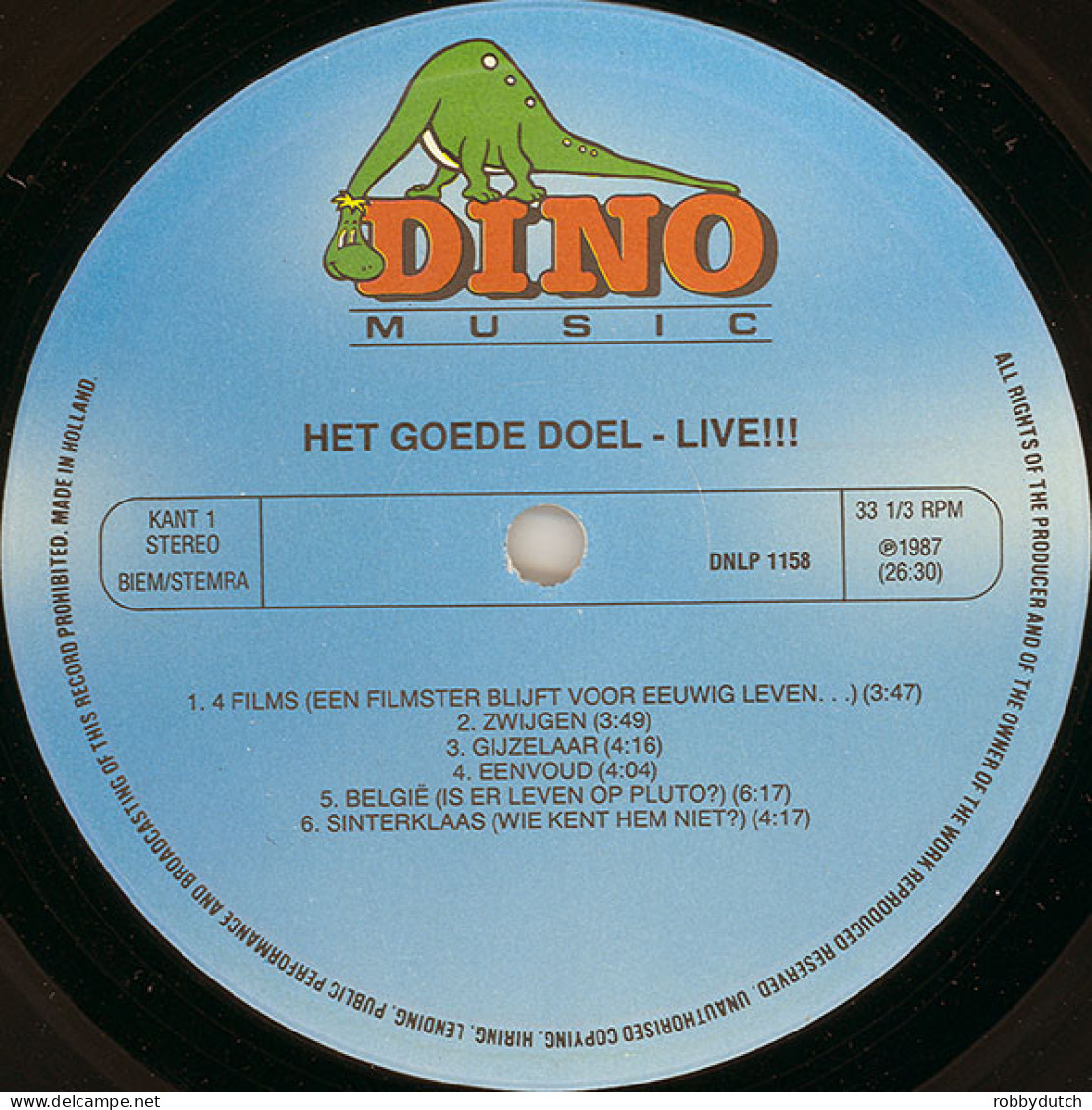 * LP *  HET GOEDE DOEL - LIVE!!! (Holland 1987 EX!!) - Sonstige - Niederländische Musik