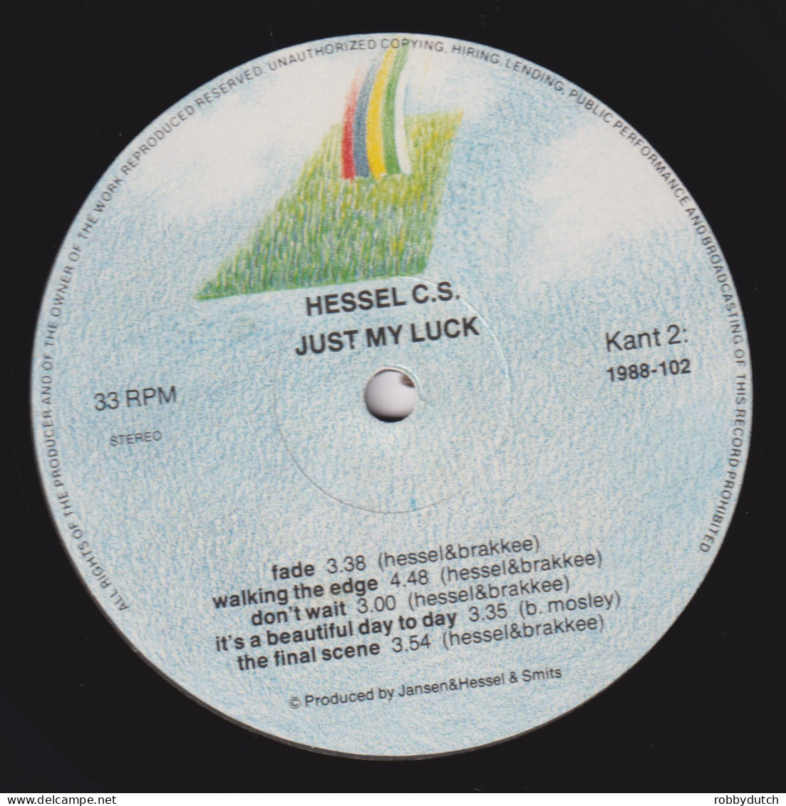 * LP *  HESSEL - JUST MY LUCK (Holland 1988) - Disco, Pop