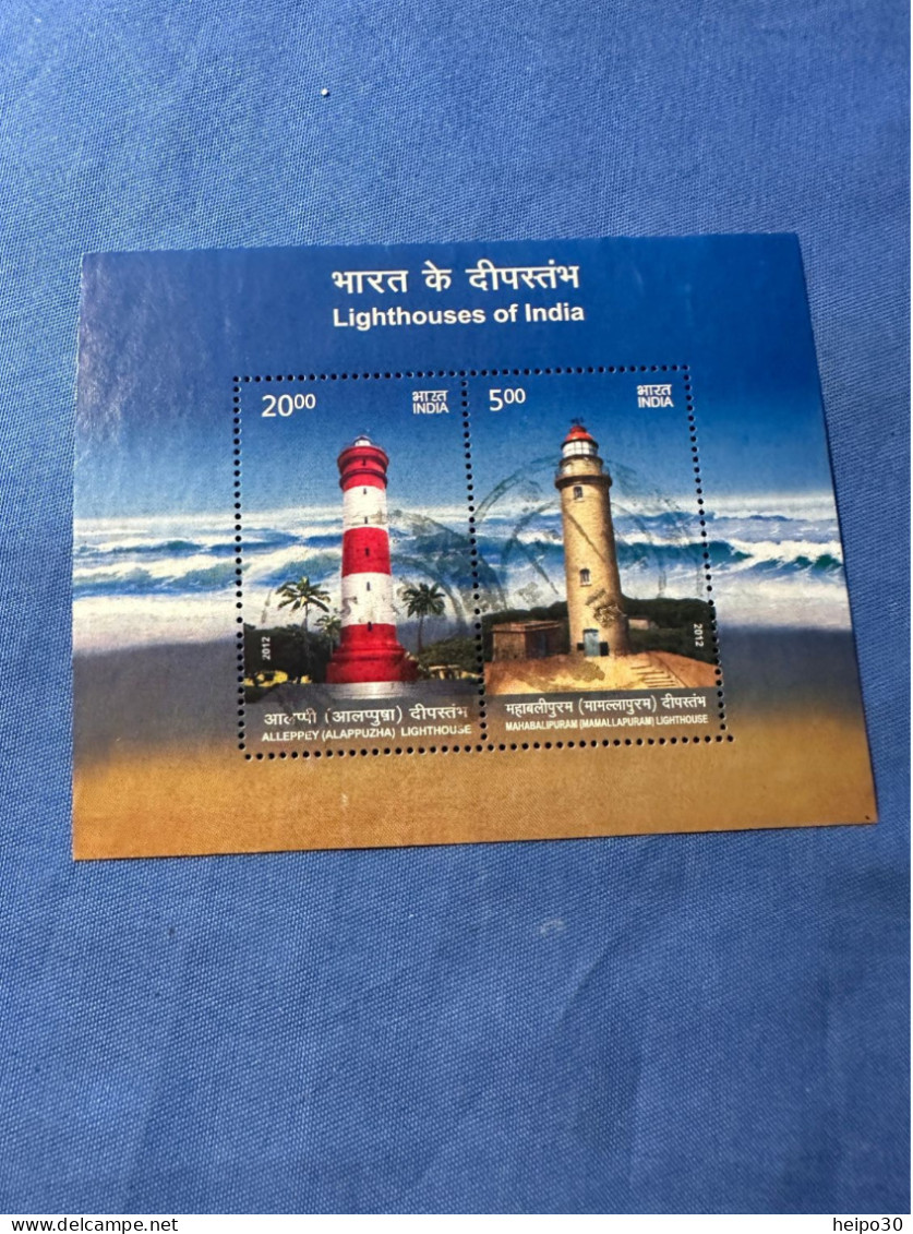 India 2012 Michel Block 105 Leuchttürme - Used Stamps