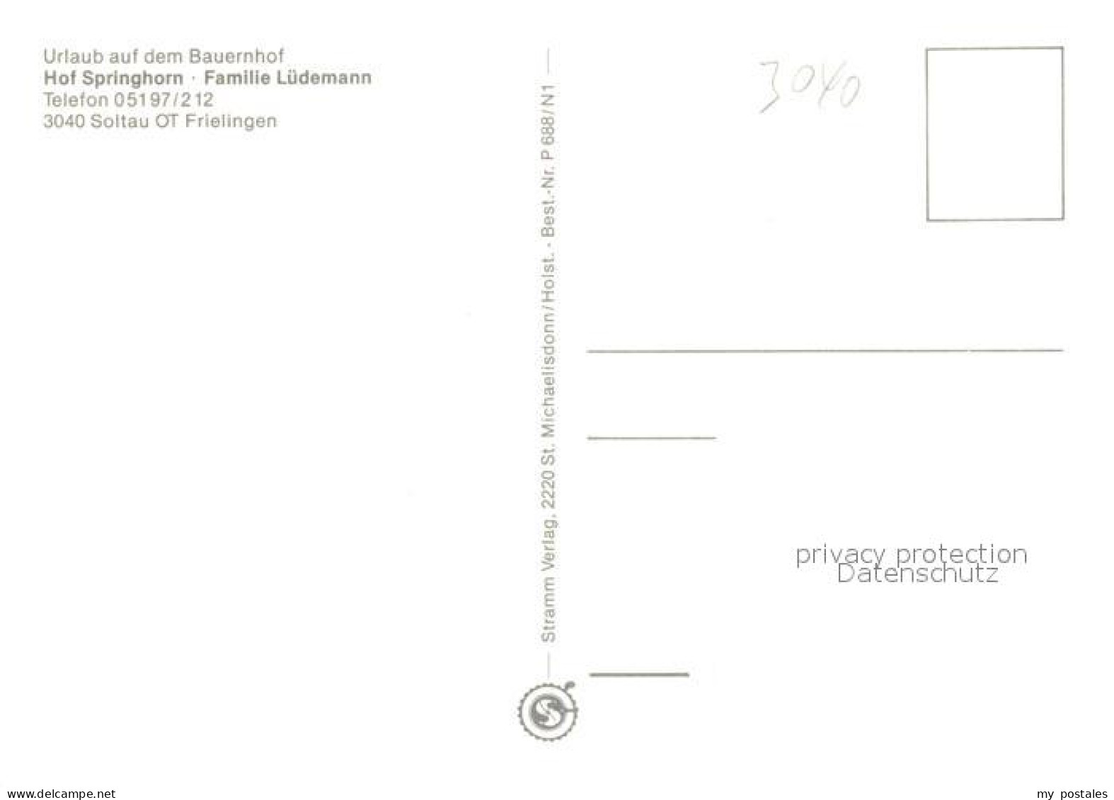 73086210 Frielingen Soltau Hof Springhorn  Frielingen Soltau - Soltau