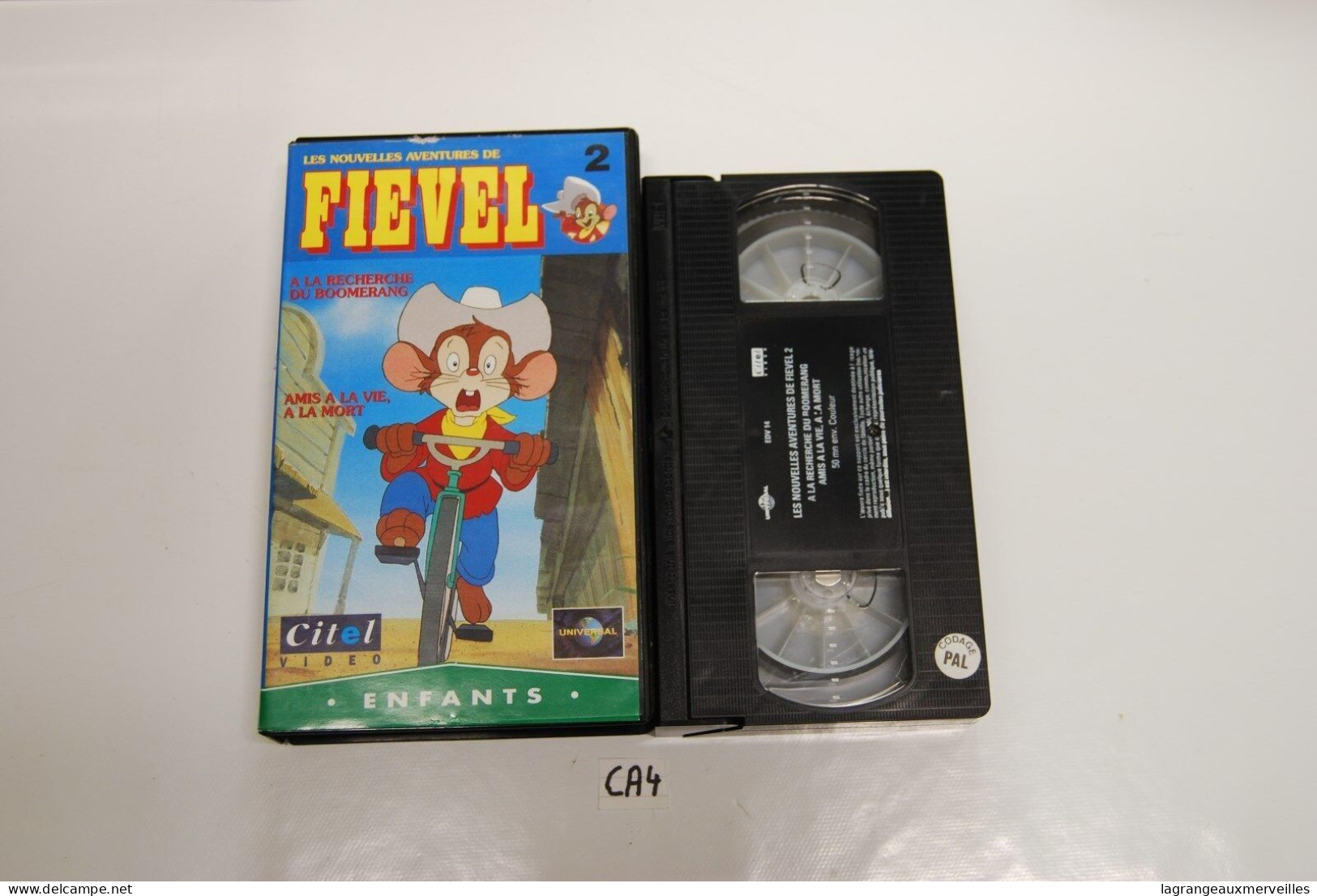 CA4 K7 VIDEO VHS LES AVENTURES DE FIEVEL 2 - Dibujos Animados