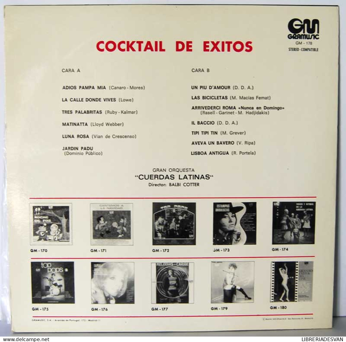 Cocktail De Exitos. Gran Orquesta Cuerdas Latinas - Sonstige & Ohne Zuordnung