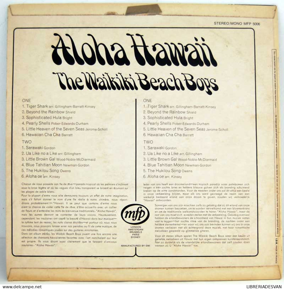 The Waikiki Beach Boys - Aloha Hawaii. LP - Other & Unclassified