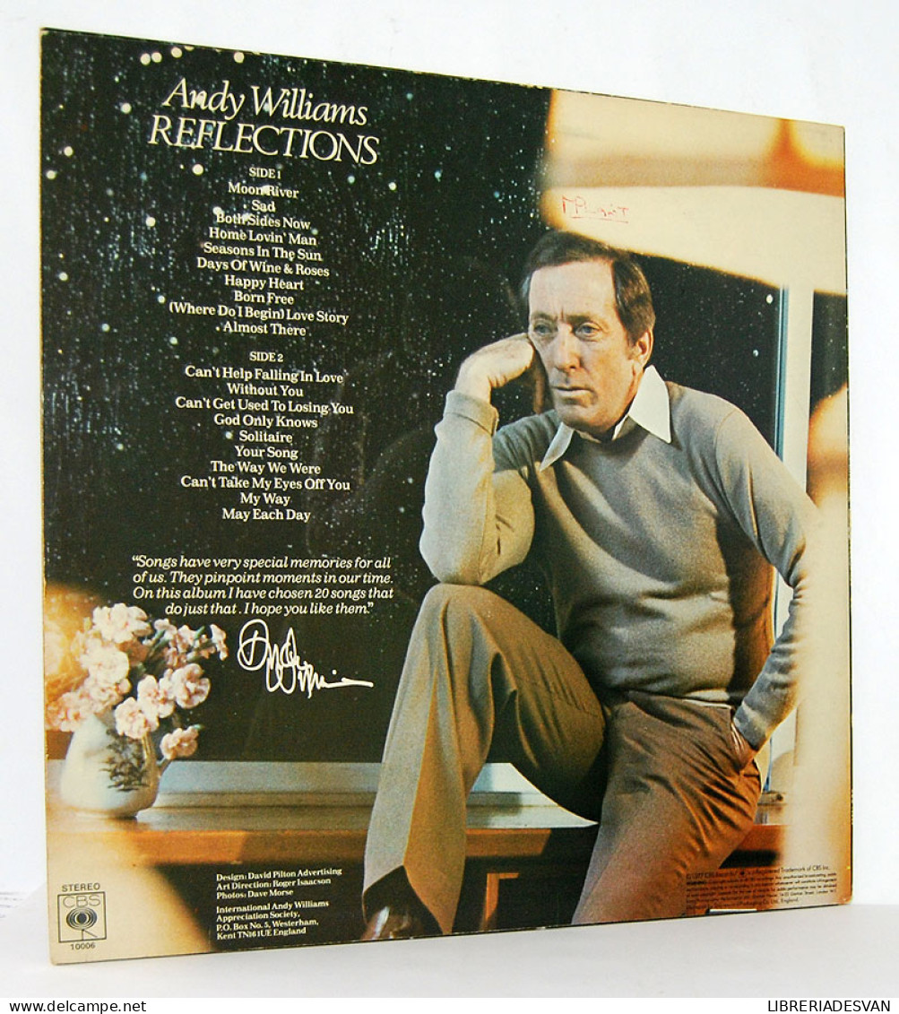 Andy Williams - Reflections. LP - Autres & Non Classés