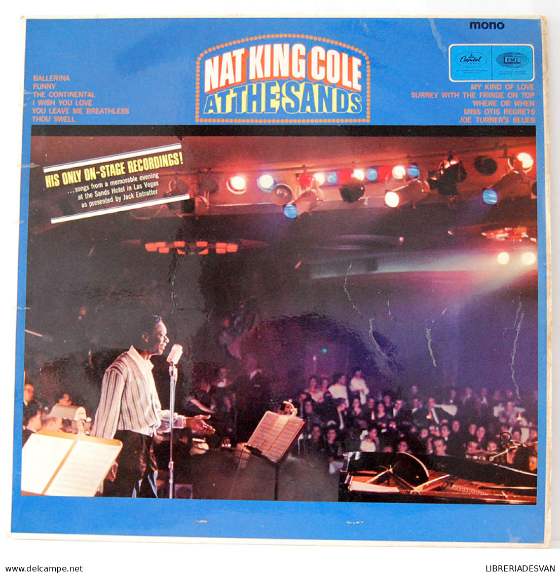 Nat King Cole - At The Sands. LP - Otros & Sin Clasificación