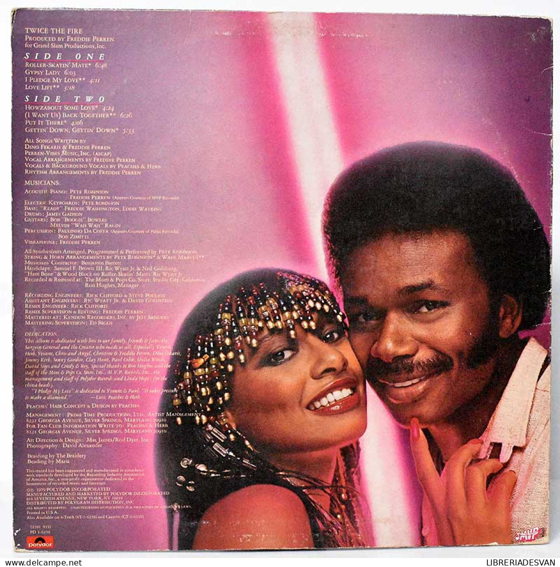 Peaches & Herb - Twice The Fire. LP - Andere & Zonder Classificatie