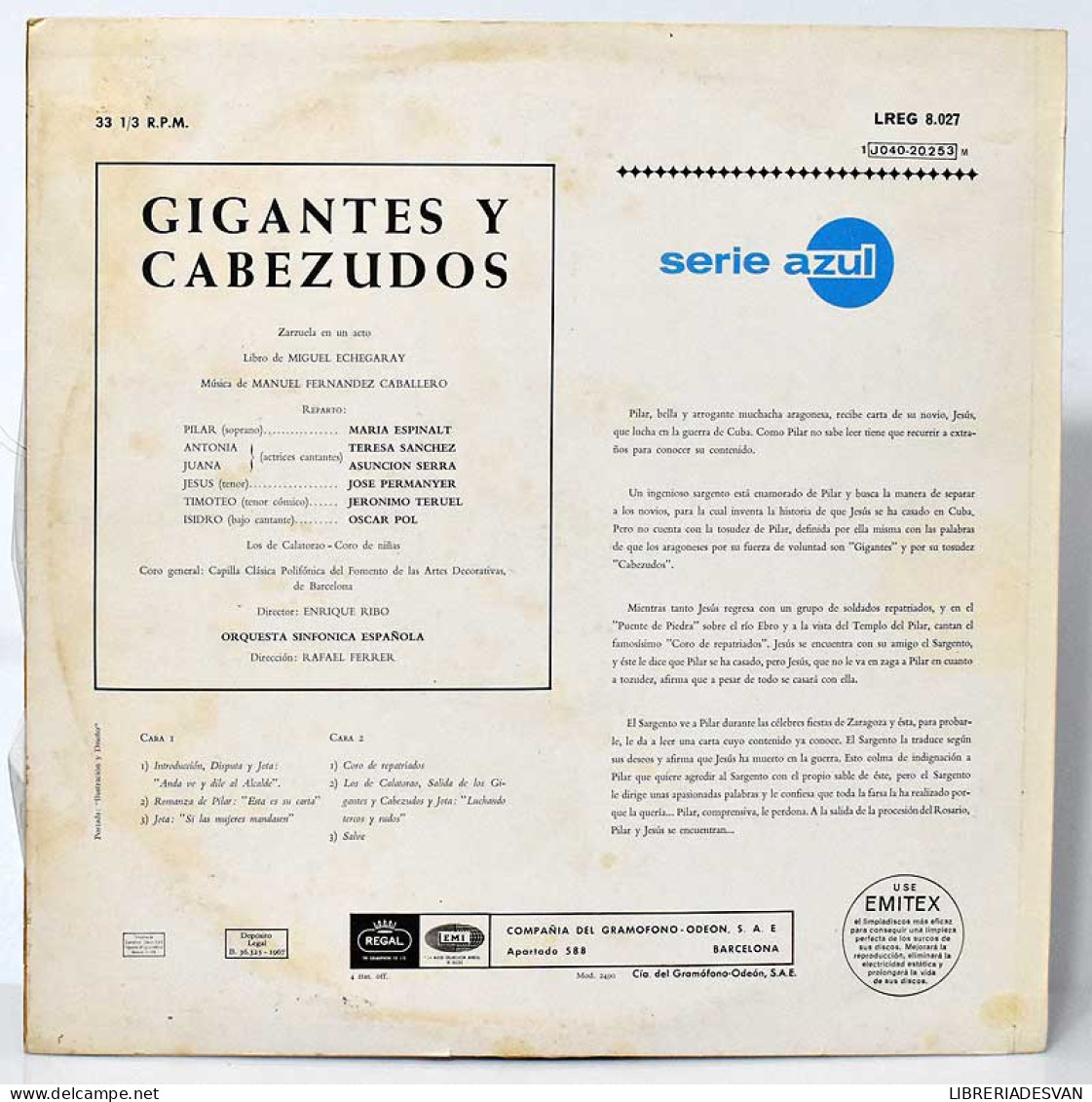 Manuel F. Caballero - Gigantes Y Cabezudos. LP - Autres & Non Classés