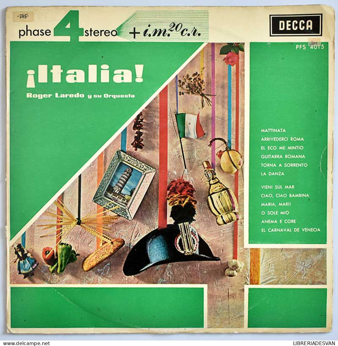 Roger Laredo Y Su Orquesta - Italia. LP - Andere & Zonder Classificatie