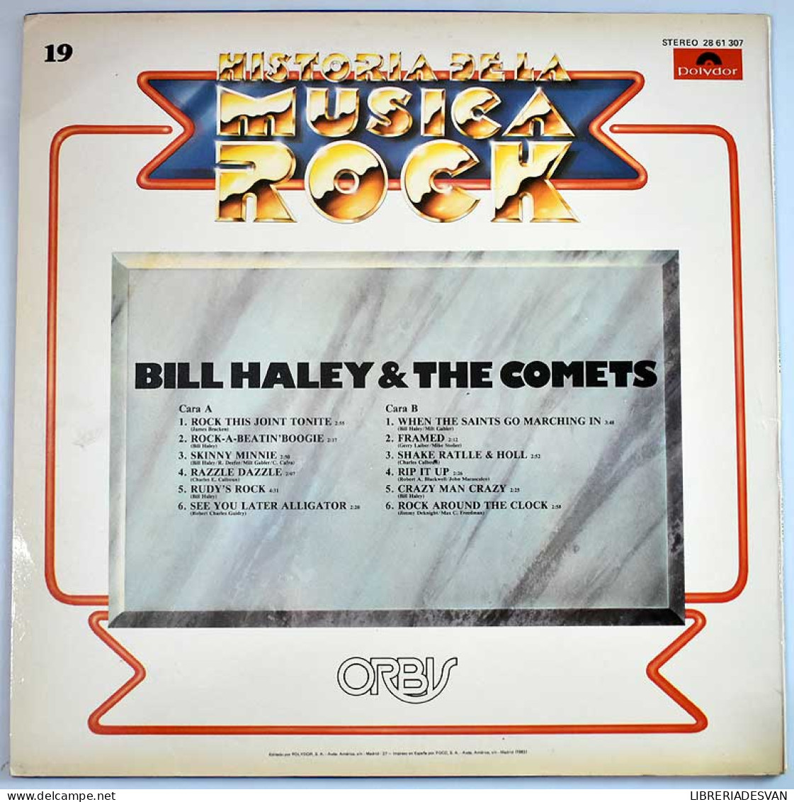 Historia De La Música Rock Vol. 19. Bill Haley & The Comets. LP - Otros & Sin Clasificación