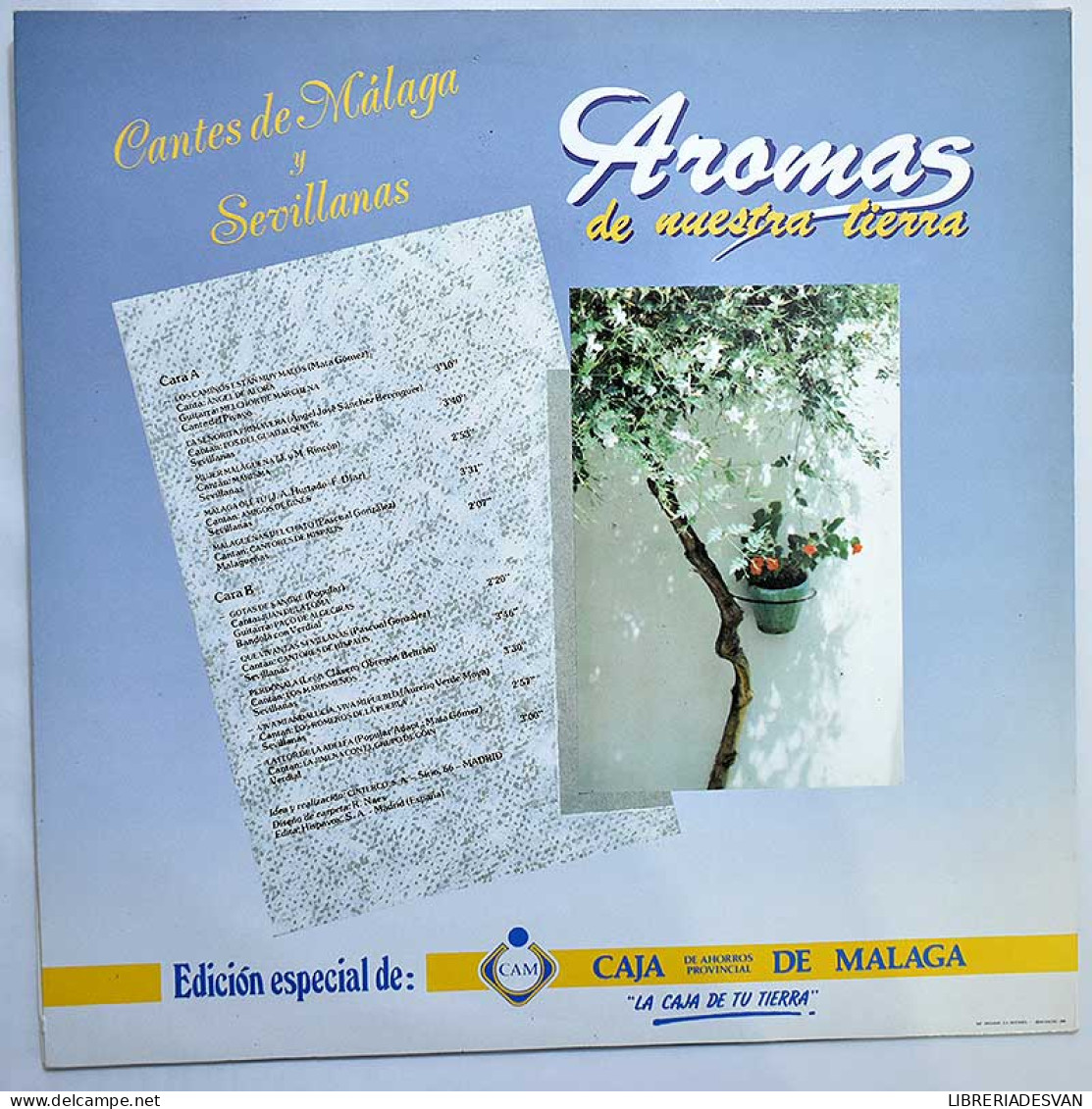 Aromas De Nuestra Tierra - Cantes De Málaga Y Sevillanas. LP - Altri & Non Classificati