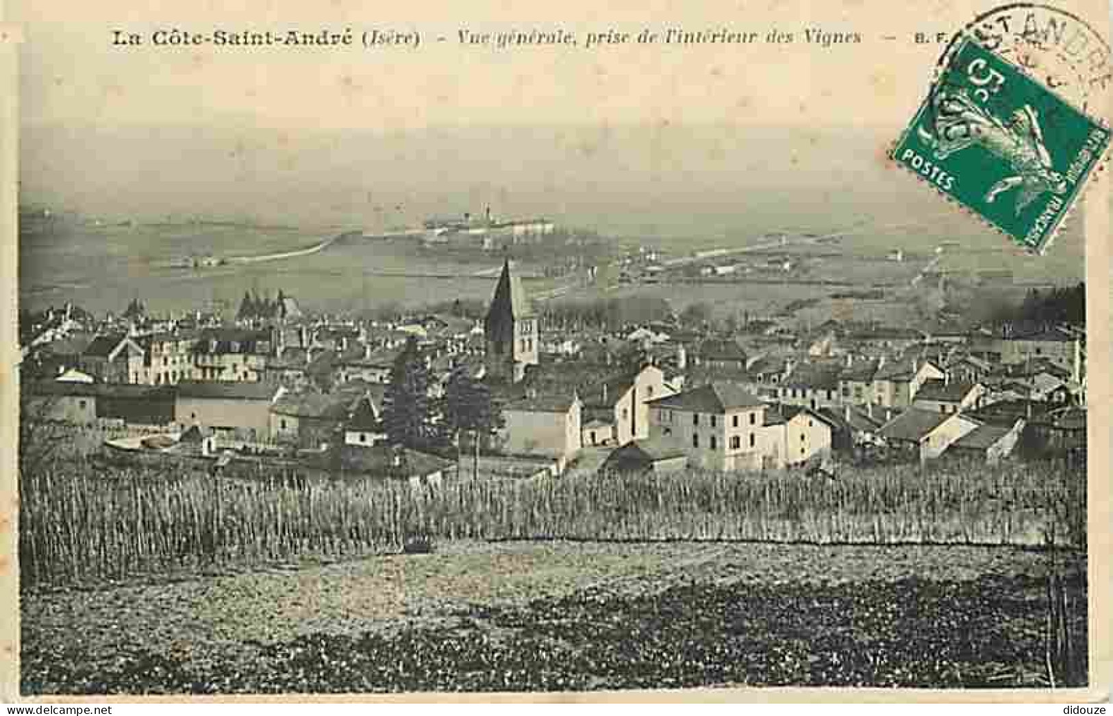 38 - La Cote St André - Vue Générale Prise De L'intérieur Des Vignes - CPA - Voir Scans Recto-Verso - La Côte-Saint-André