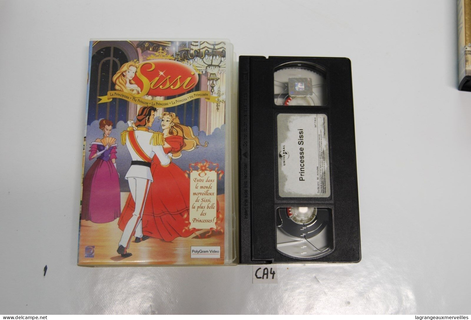 CA4 CASSETTE VIDEO VHS SISSI LA PRINCESSE - Cartoni Animati