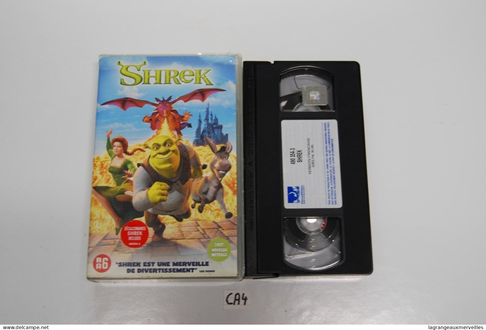 CA4 CASSETTE VIDEO VHS SHREK - Dessins Animés