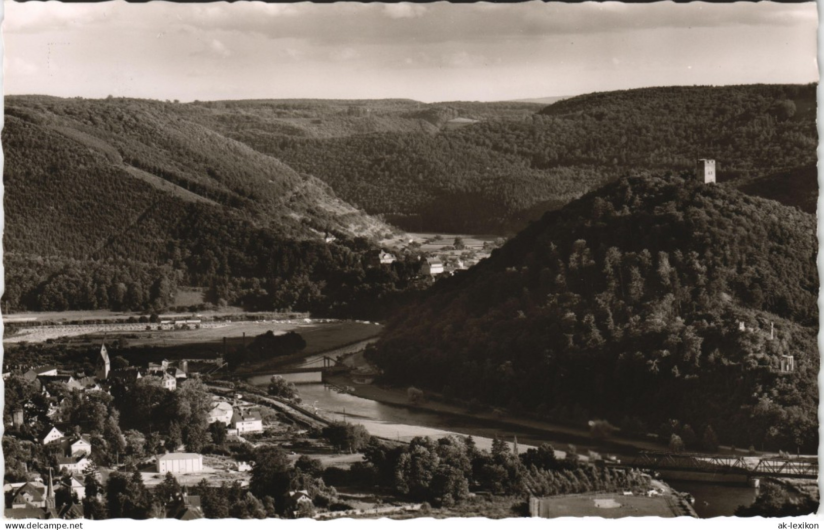 Ansichtskarte Nassau (Lahn) Panorama-Ansicht Fernansicht 1960 - Nassau