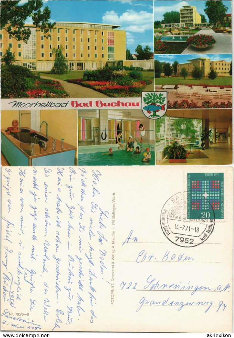Ansichtskarte Bad Buchau Mehrbild-AK Mit 6 Ansichten Moorheilbad 1971 - Bad Buchau