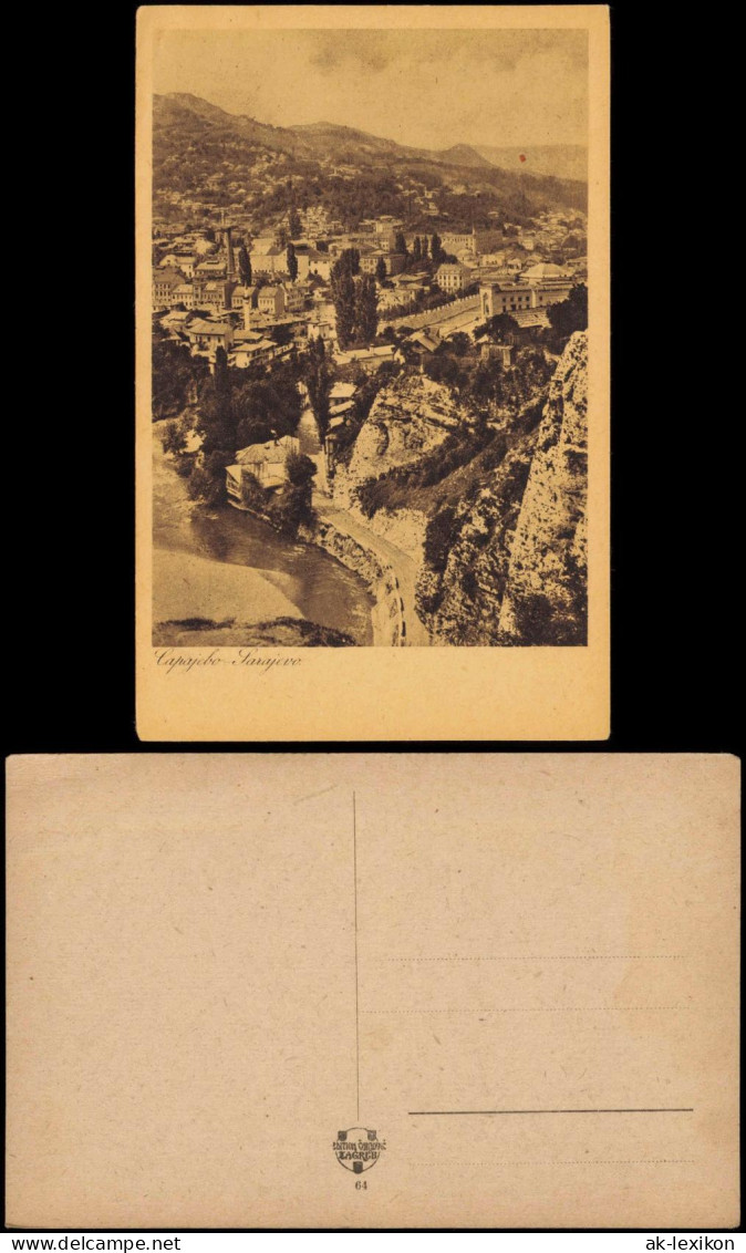Postcard Sarajevo Stadtpartie 1923 - Bosnie-Herzegovine