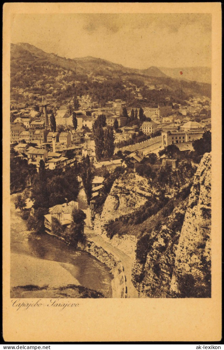 Postcard Sarajevo Stadtpartie 1923 - Bosnie-Herzegovine