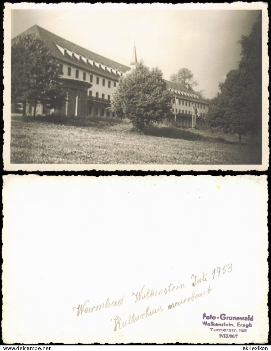 Foto Warmbad-Wolkenstein Kulturhaus Neuerbaut 1953 Foto - Wolkenstein