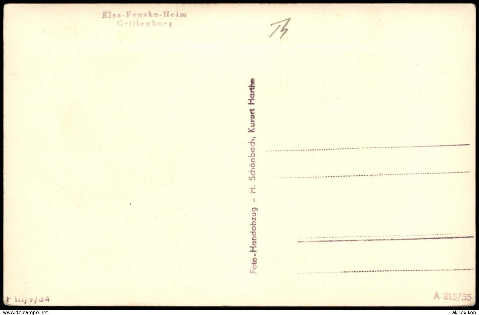 Ansichtskarte Hartha Elsa-Fenske-Heim 1954 - Hartha