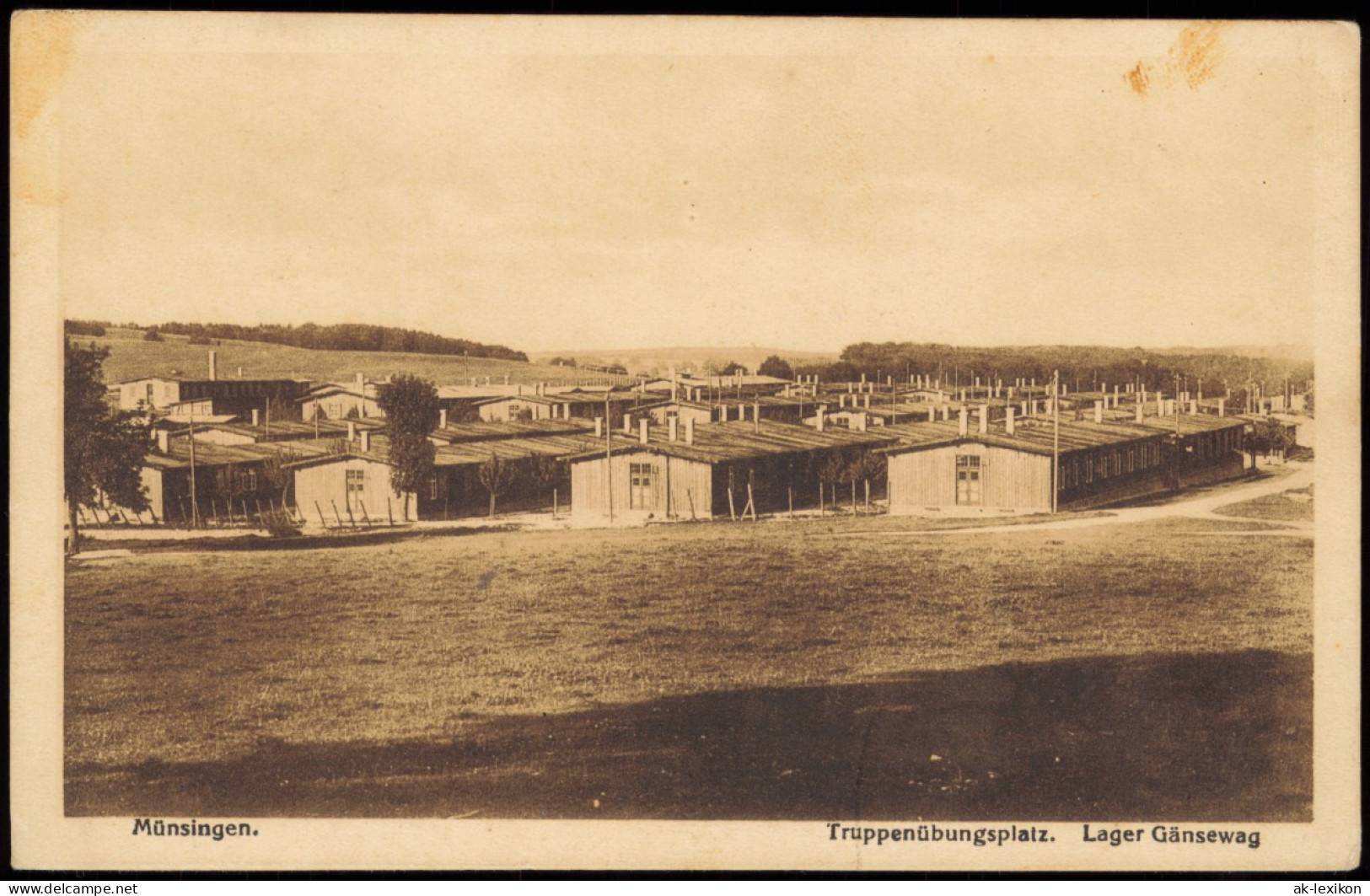 Münsingen (Württemberg) Truppenübungsplatz. Lager Gänsewag 1926 - Münsingen