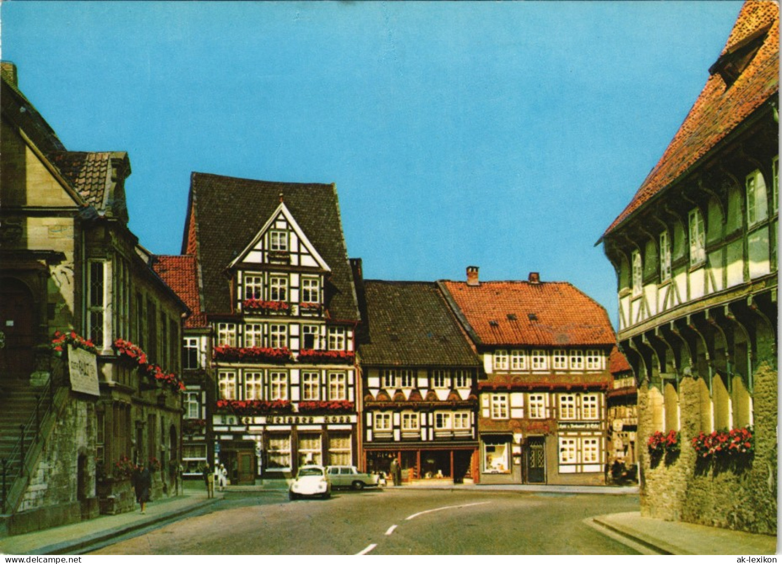 Ansichtskarte Bad Gandersheim Markplatz, Fachwerkhäuser 1970 - Bad Gandersheim