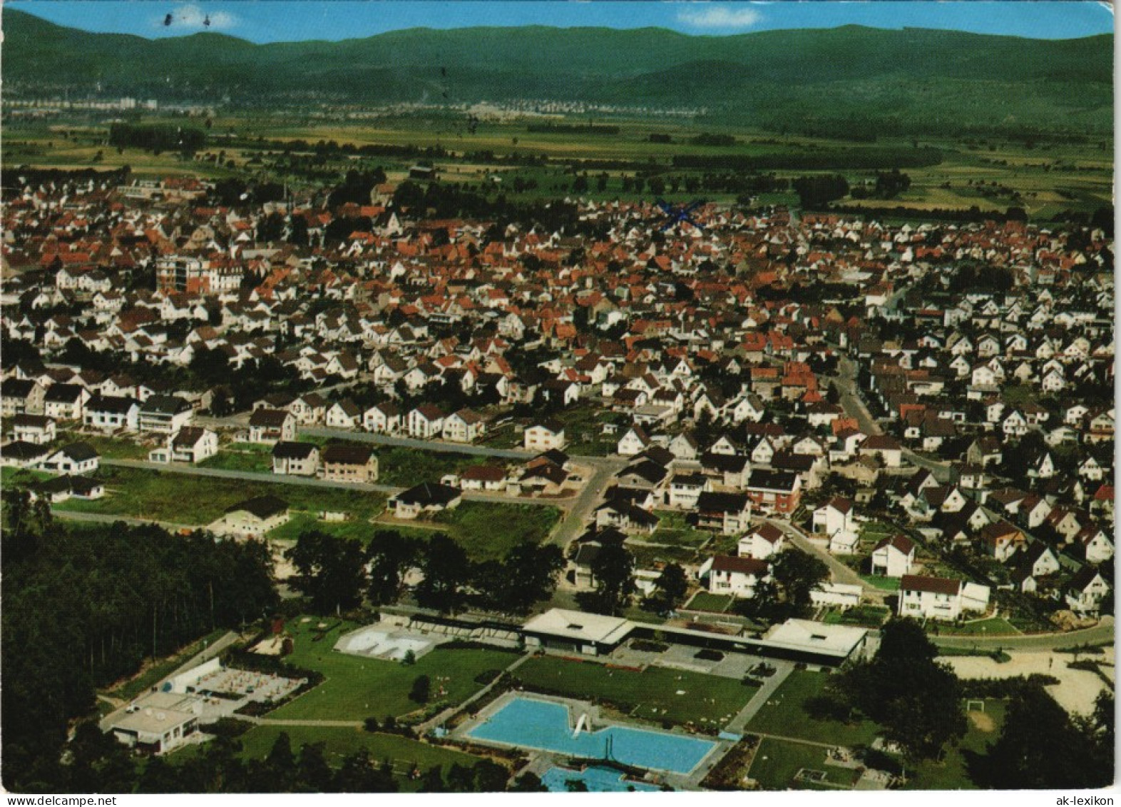 Lorsch Luftbild Luftaufnahme Der Nibelungen- Siegfriedstraße 1979 - Lorsch