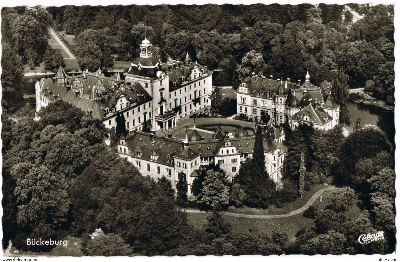 Ansichtskarte Bückeburg Luftbilder Schloss Vom Flugzeug Aus 1964 - Bueckeburg