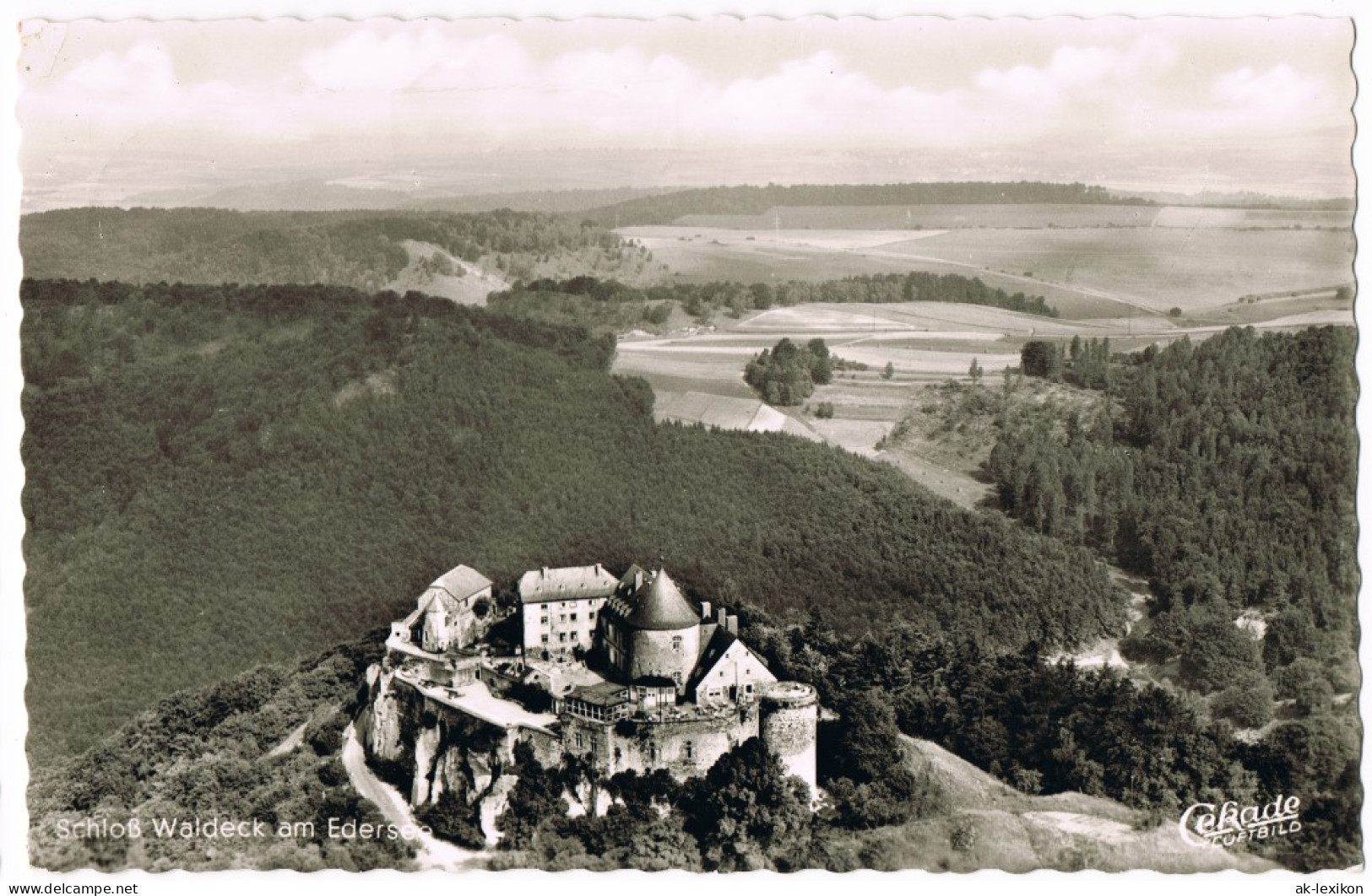 Waldeck (am Edersee) Schloss Waldeck (Castle) Vom Flugzeug Aus 1977 - Waldeck