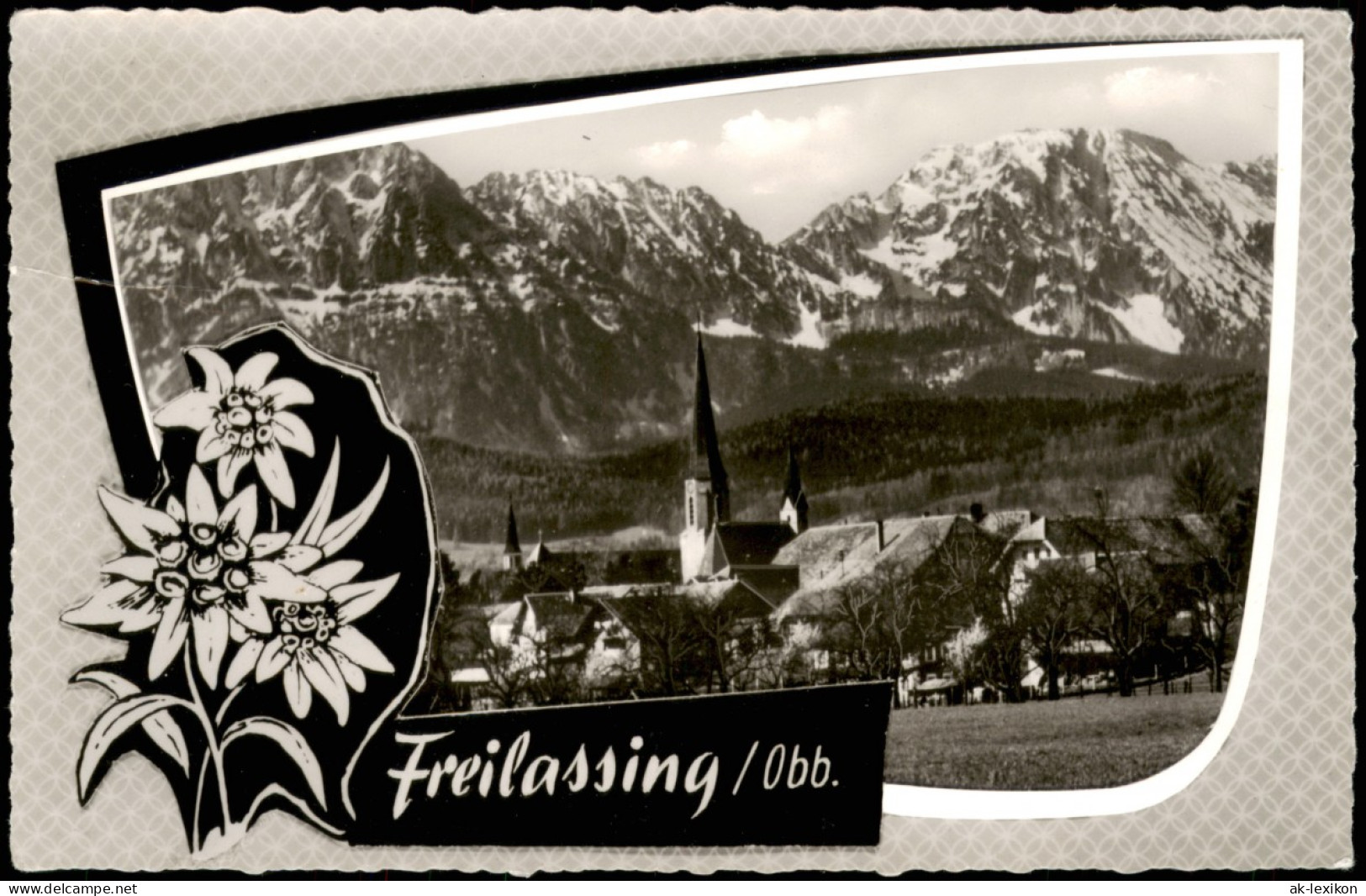 Ansichtskarte Freilassing (bis 1923 Salzburghofen) Panorama-Ansicht 1960 - Freilassing