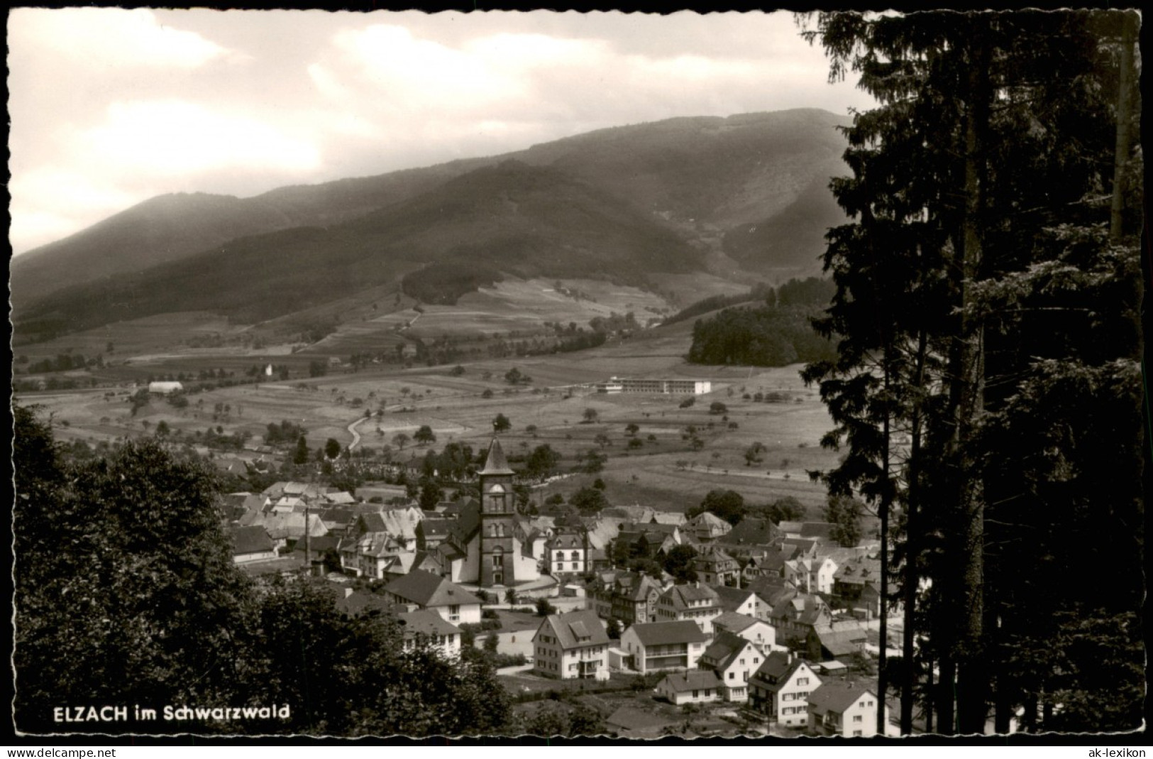 Ansichtskarte Elzach Panorama-Ansicht, Schwarzwald 1960 - Elzach