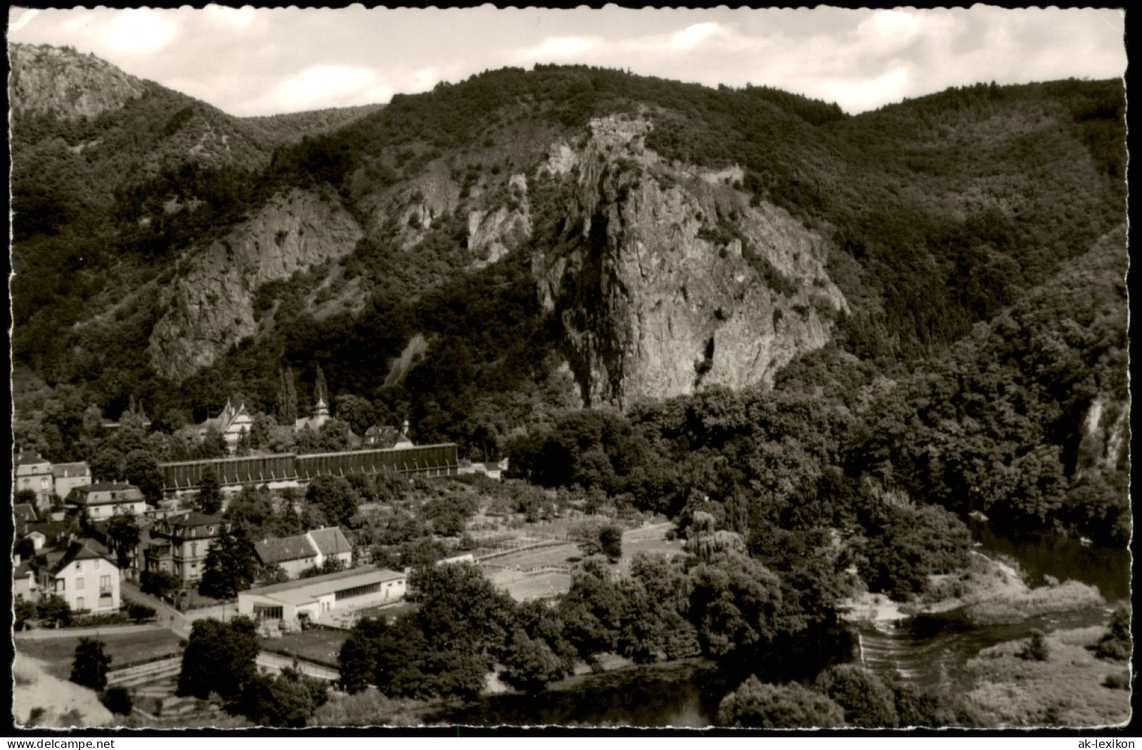 Ebernburg-Bad Münster Am Stein Panorama (mit Gasthaus Pension Burgtor) 1960 - Bad Muenster A. Stein - Ebernburg