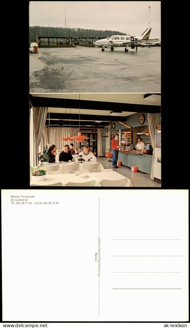 Postcard Maribo Maribo Flyveplads Air-Cafeteriet 1990 - Danemark
