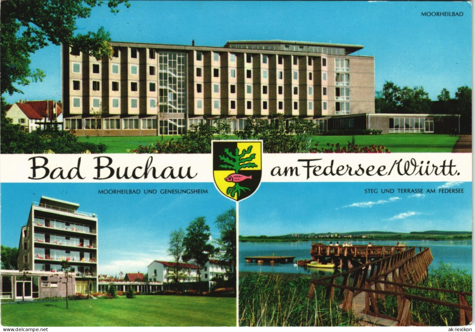 Ansichtskarte Bad Buchau Mehrbild-AK Ansichten Moorheilbad, Federsee 1977 - Bad Buchau
