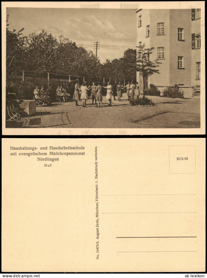 Nördlinge Handarbeitsschule Mit Evangelischem Mädchenpensionat Hof 1930 - Noerdlingen