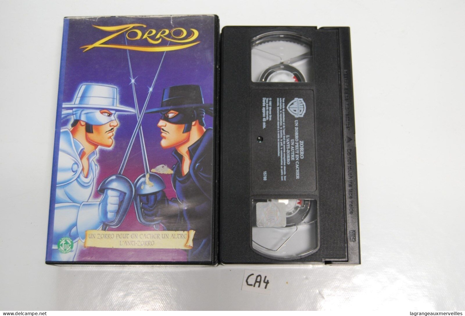 CA4 CASSETTE VIDEO VHS ZORRO - Dibujos Animados