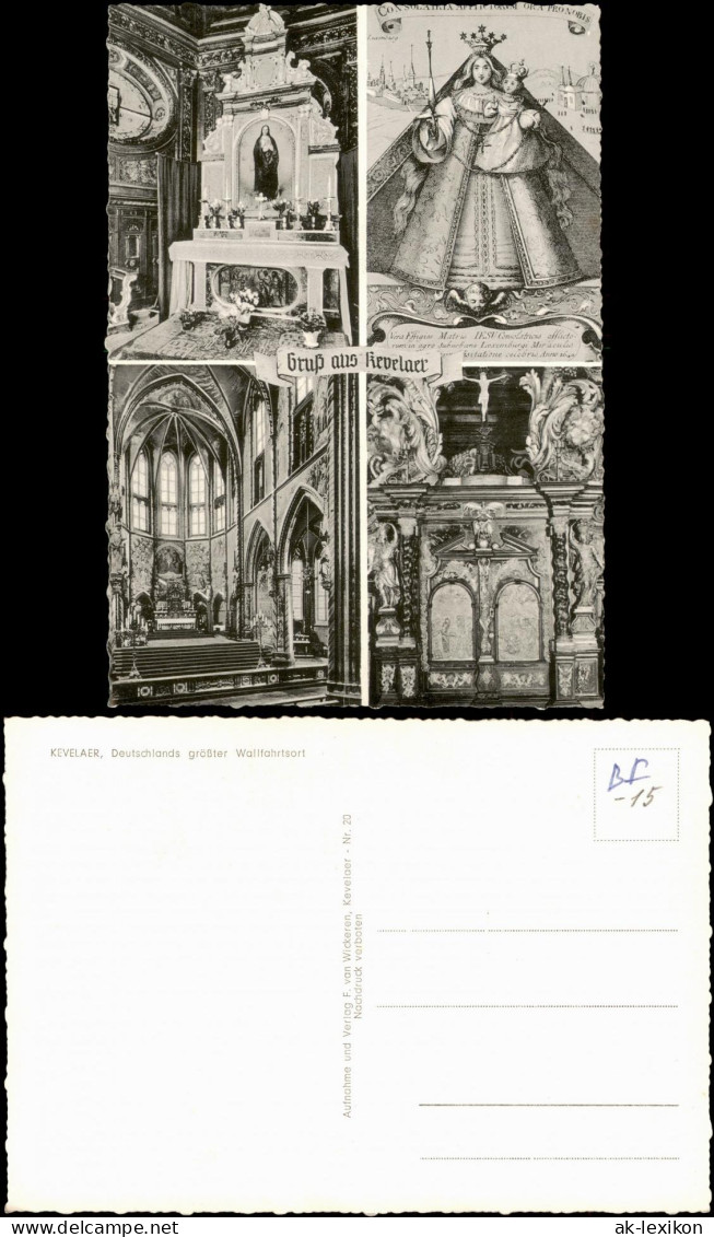 Ansichtskarte Kevelaer Mehrbildkarte Kirchen Motive 1960 - Kevelaer