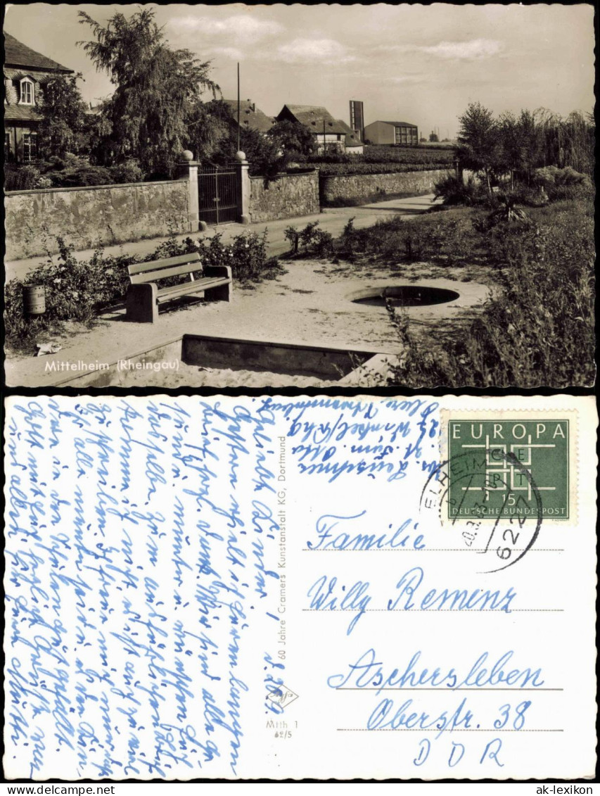 Ansichtskarte Mittelheim-Oestrich-Winkel Ortsansicht Von Mittelheim 1963/1962 - Oestrich-Winkel