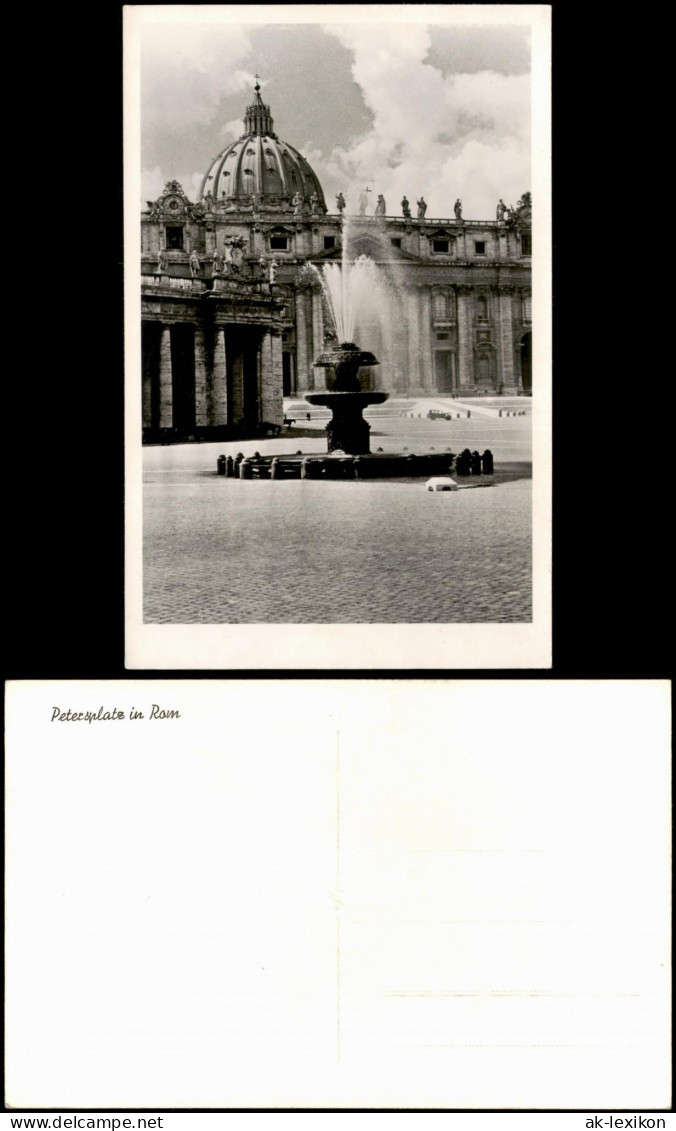 Postcard Vatikanstadt Rom Petersplatz / Piazza San Pietro 1960 - Vatikanstadt
