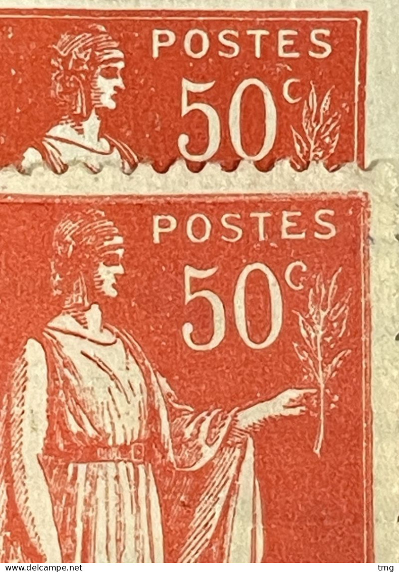 YT 280 à 289 1932-33 Type Paix Les 4 Types Du 50c Les 2 Du 1F (°) Obl (côte 15,5 Euros) France – 5amscol - 1932-39 Paix