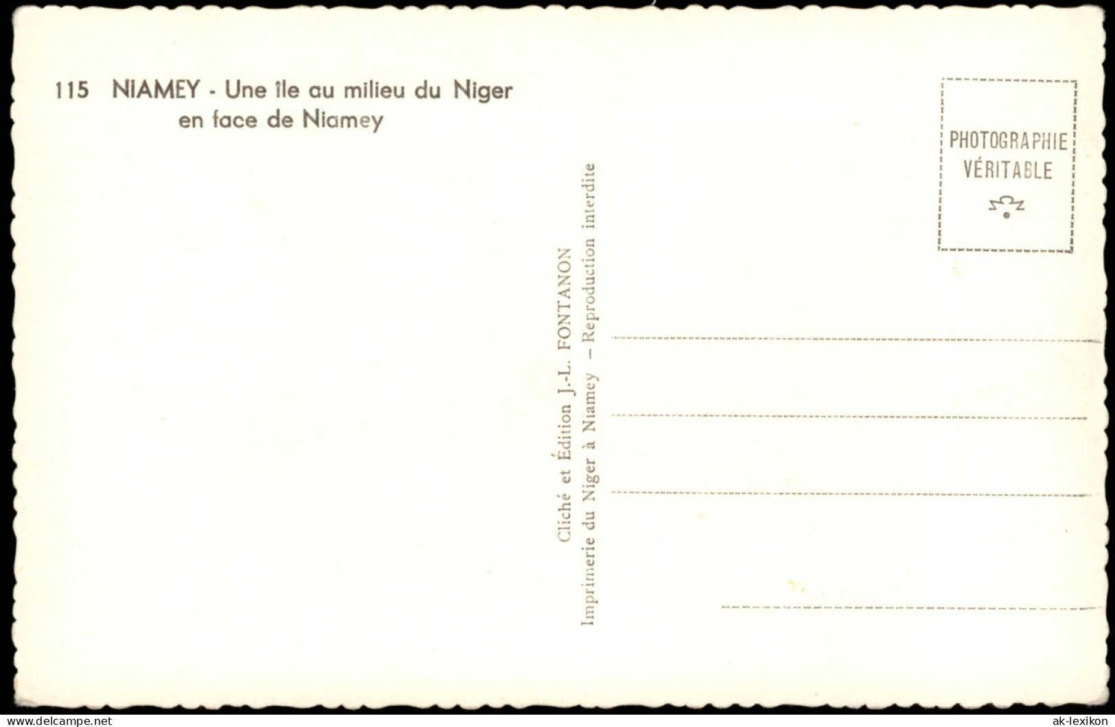 Postcard Niamey Une île Au Milieu Du Niger 1950 - Niger