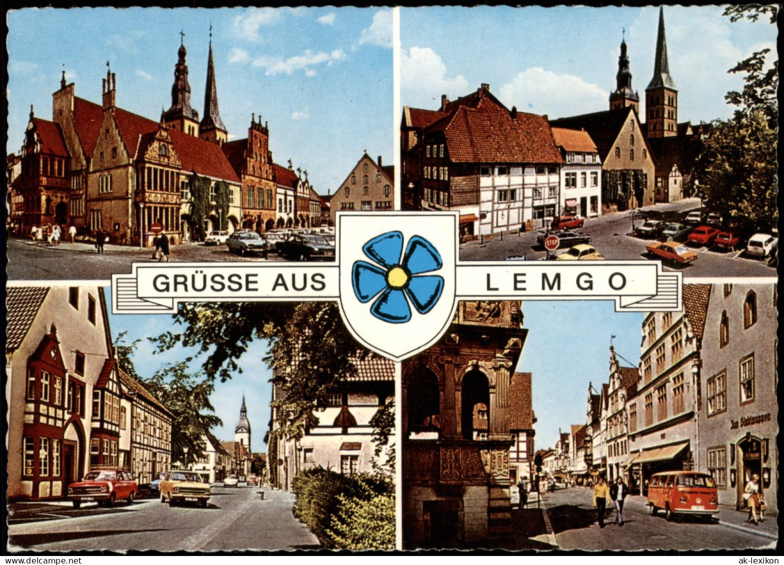 Ansichtskarte Lemgo Mehrbildkarte Strassen & Plätze 1976 - Lemgo