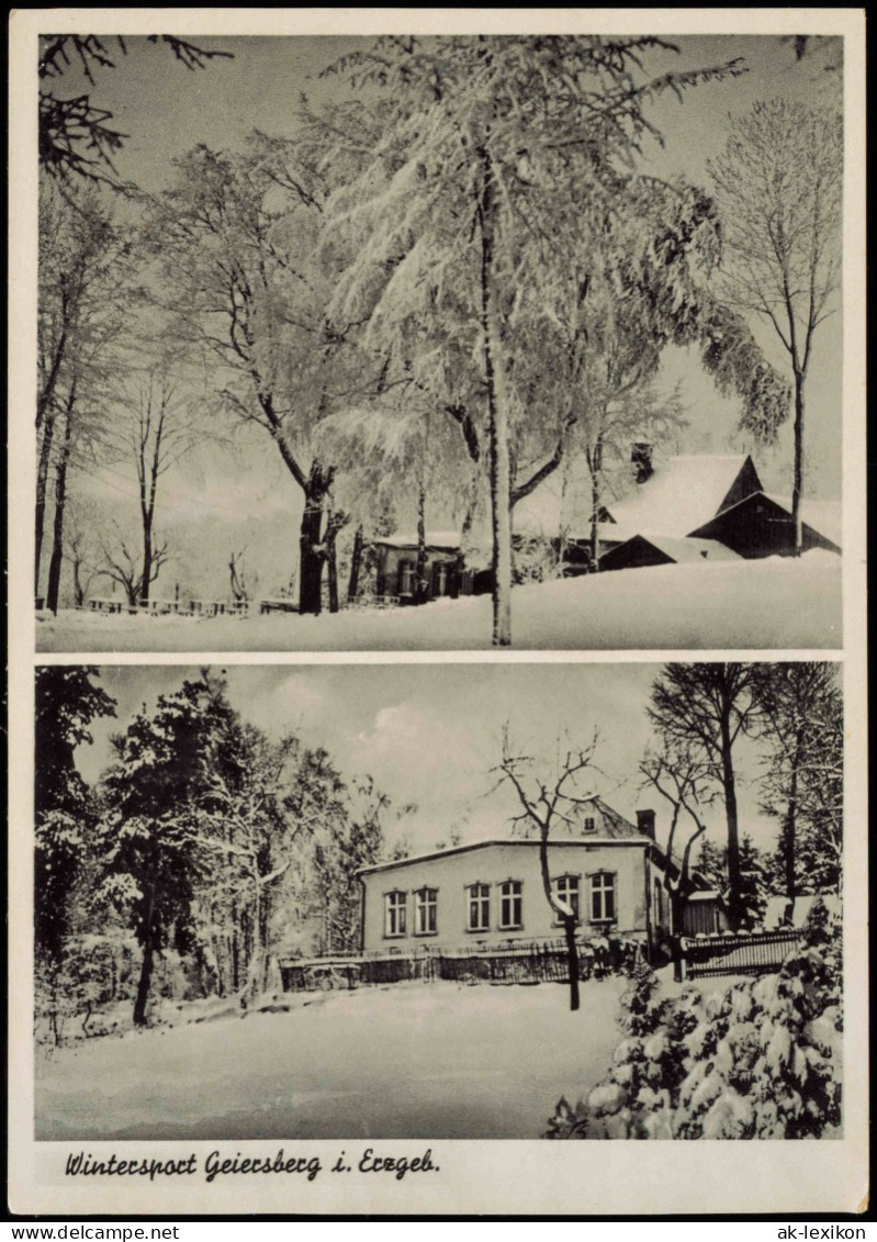 Kemtau Erzgebirge Burkhardtsdorf Geiersberg  Eibenberg B. Chemnitz  Winter 1934 - Burkhardtsdorf