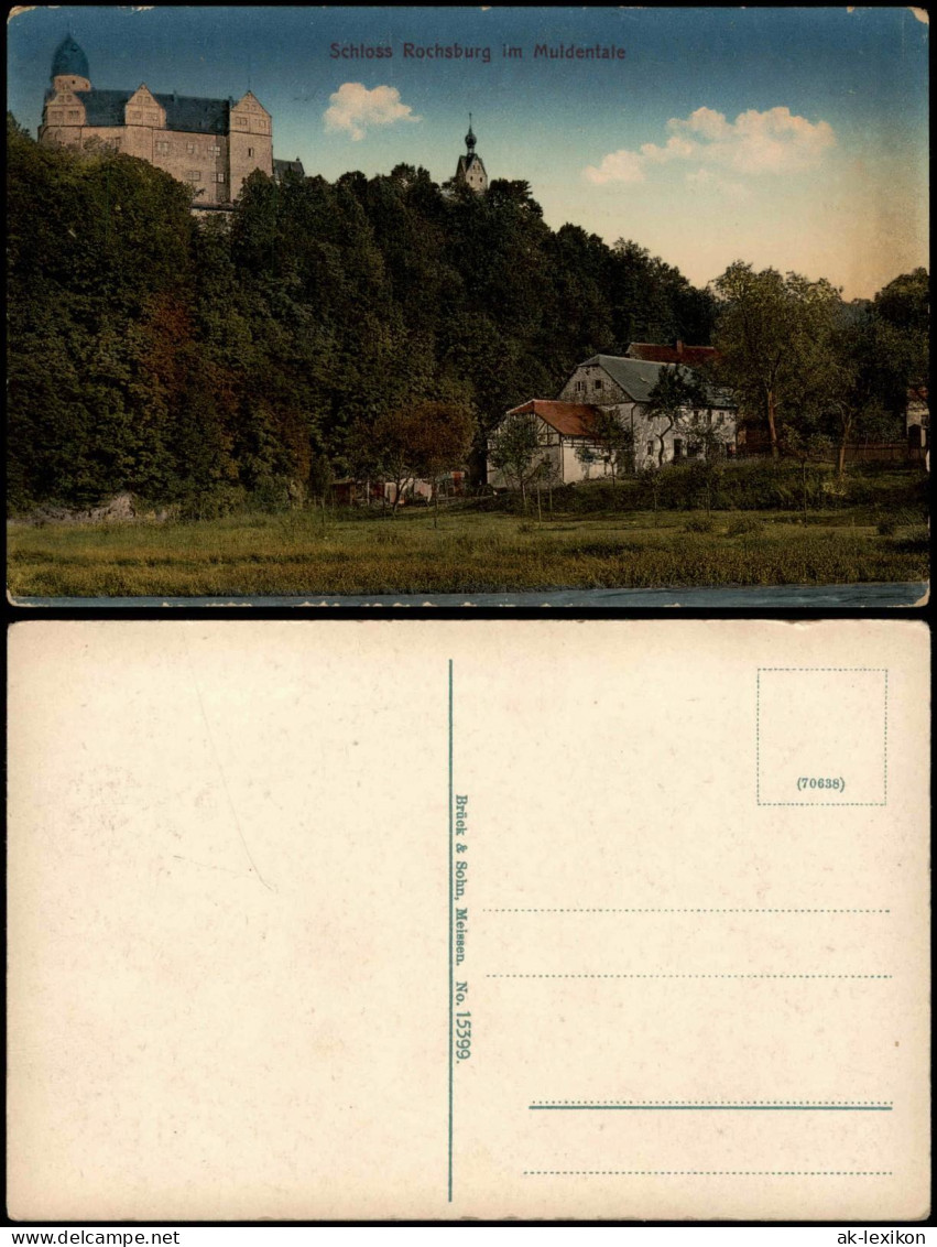 Ansichtskarte Rochsburg-Lunzenau Schloss Rochsburg 1912 - Lunzenau