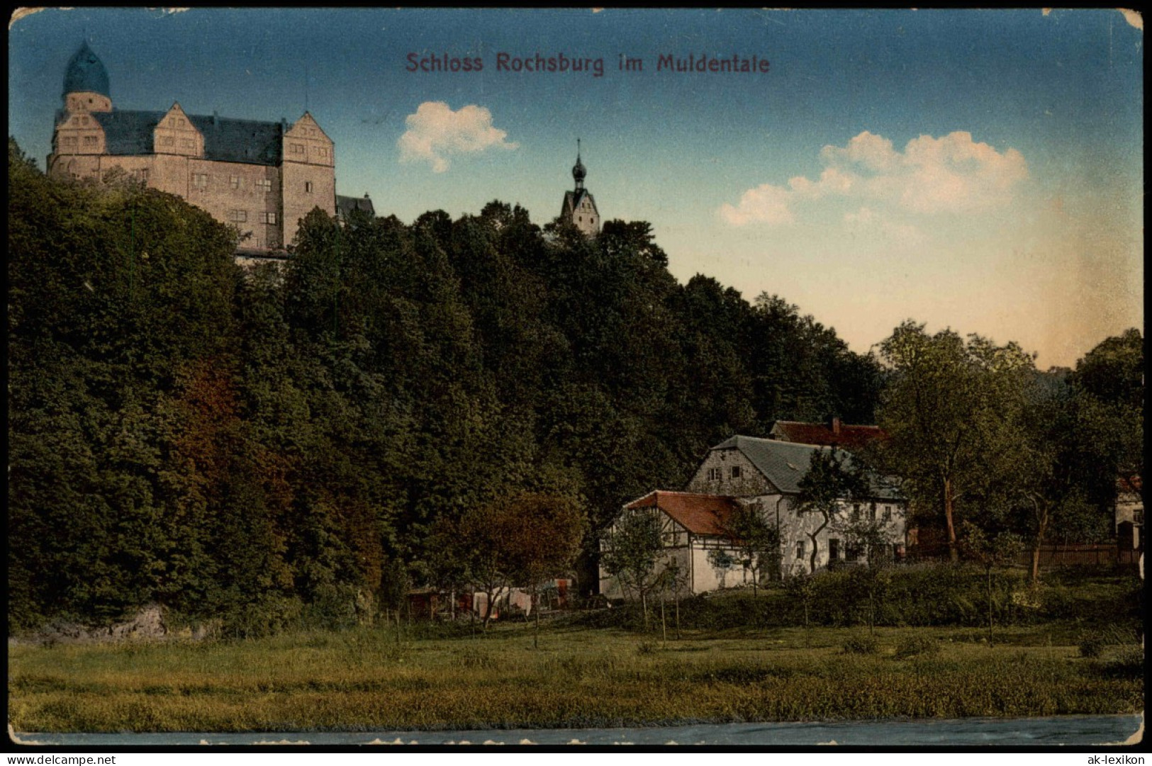 Ansichtskarte Rochsburg-Lunzenau Schloss Rochsburg 1912 - Lunzenau