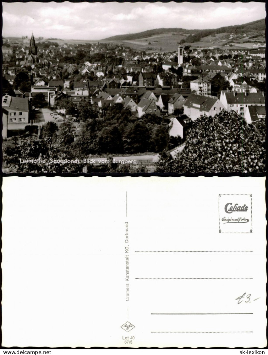 Ansichtskarte Letmathe-Iserlohn Stadt Und Straßenblick 1967 - Iserlohn