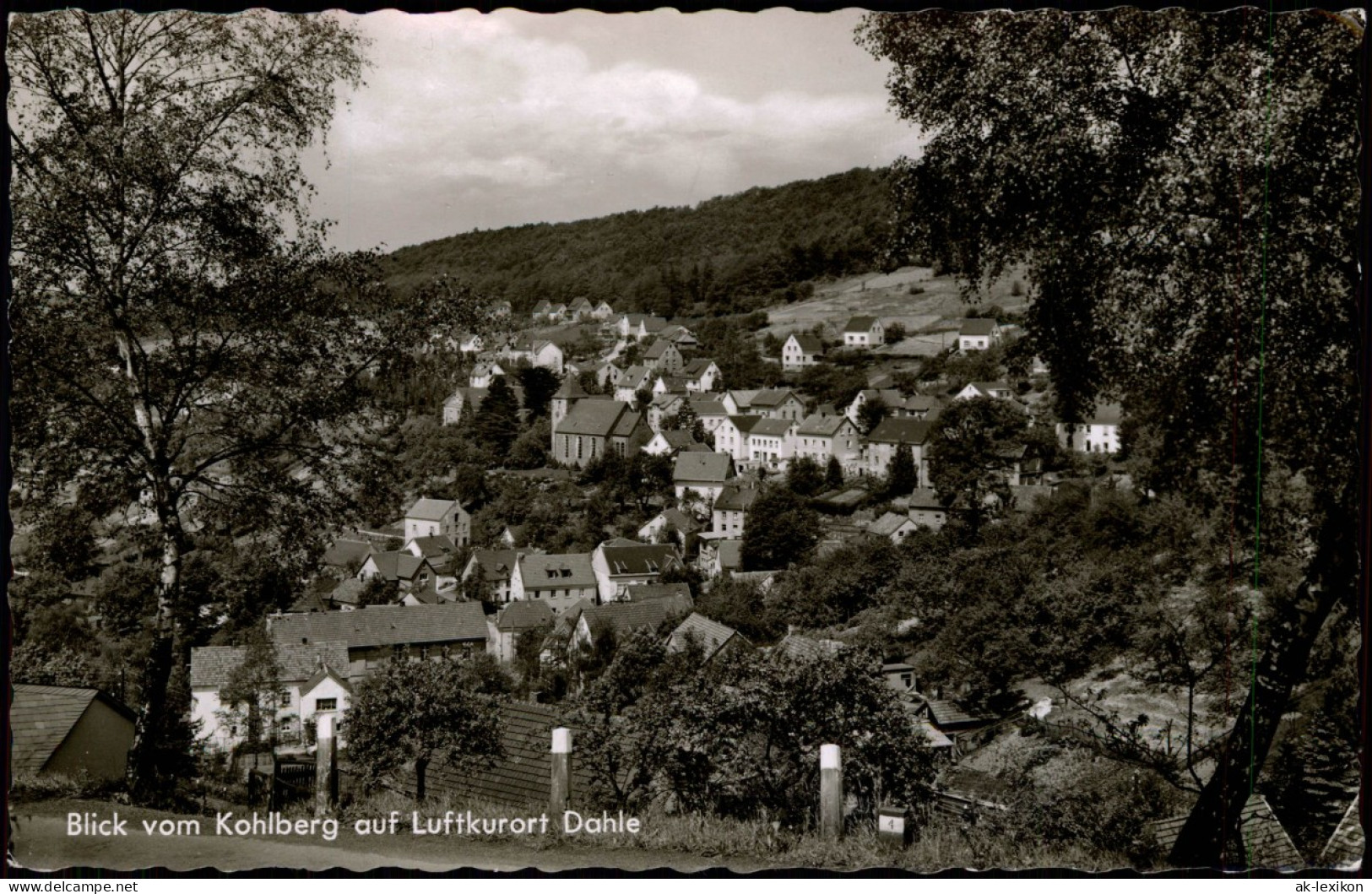 Ansichtskarte Dahle-Altena Stadtpartie 1961 - Altena