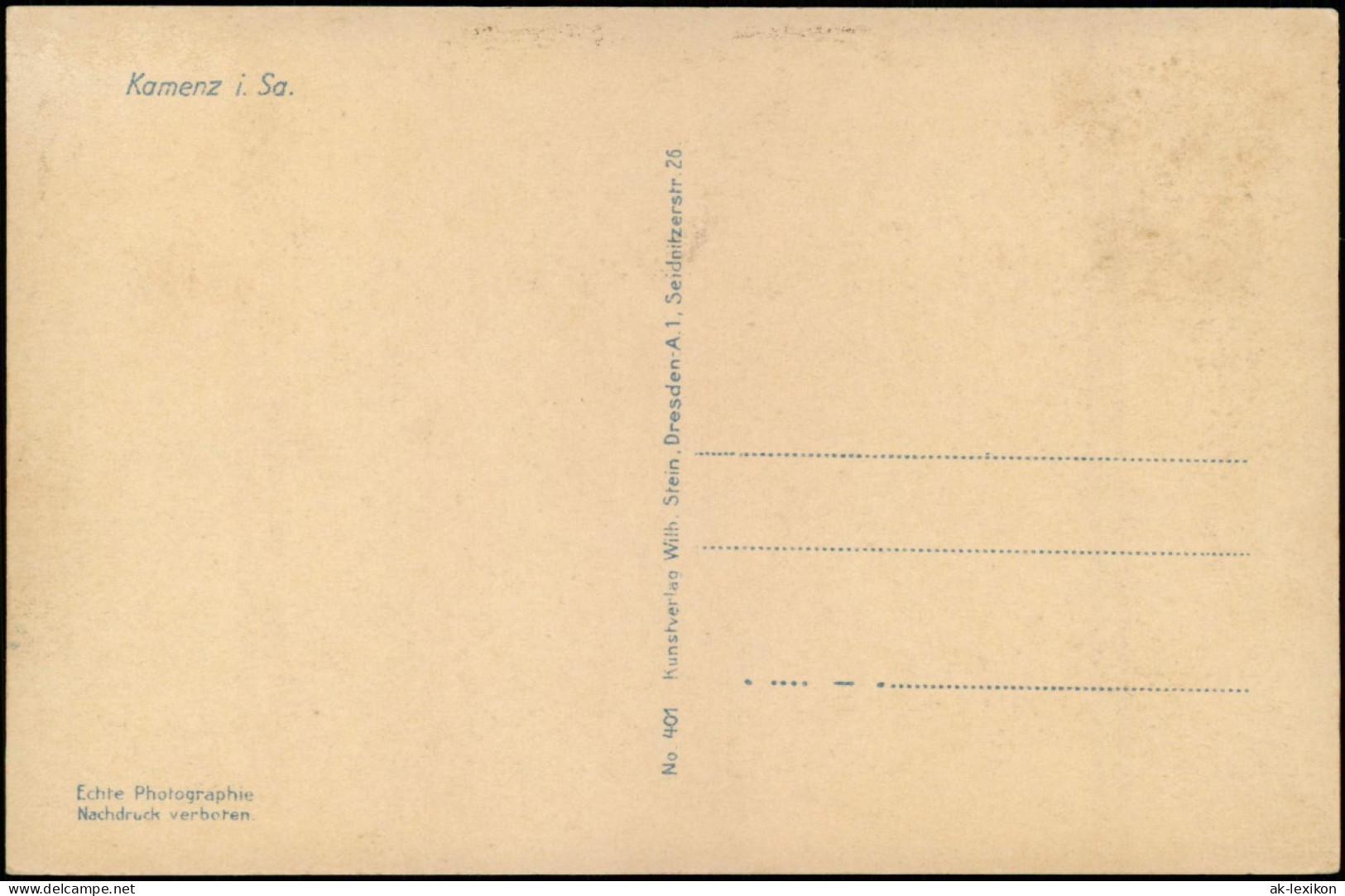 Ansichtskarte Kamenz Kamjenc Panorama-Ansicht Totalansicht 1940 - Kamenz