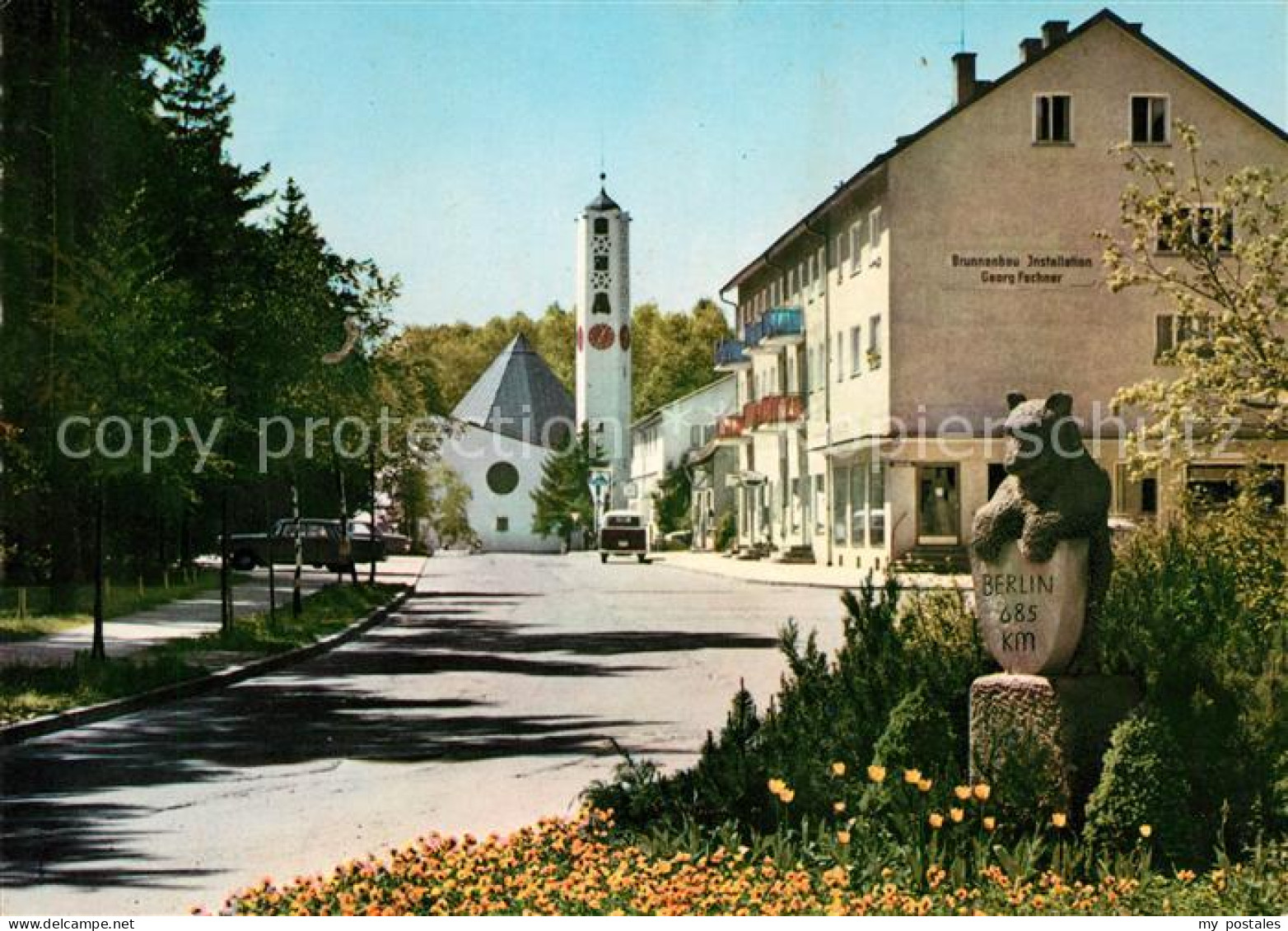 73084979 Waldkraiburg Karlsbader Strasse Berliner Baer Martin-Luther-Kirche Wald - Waldkraiburg