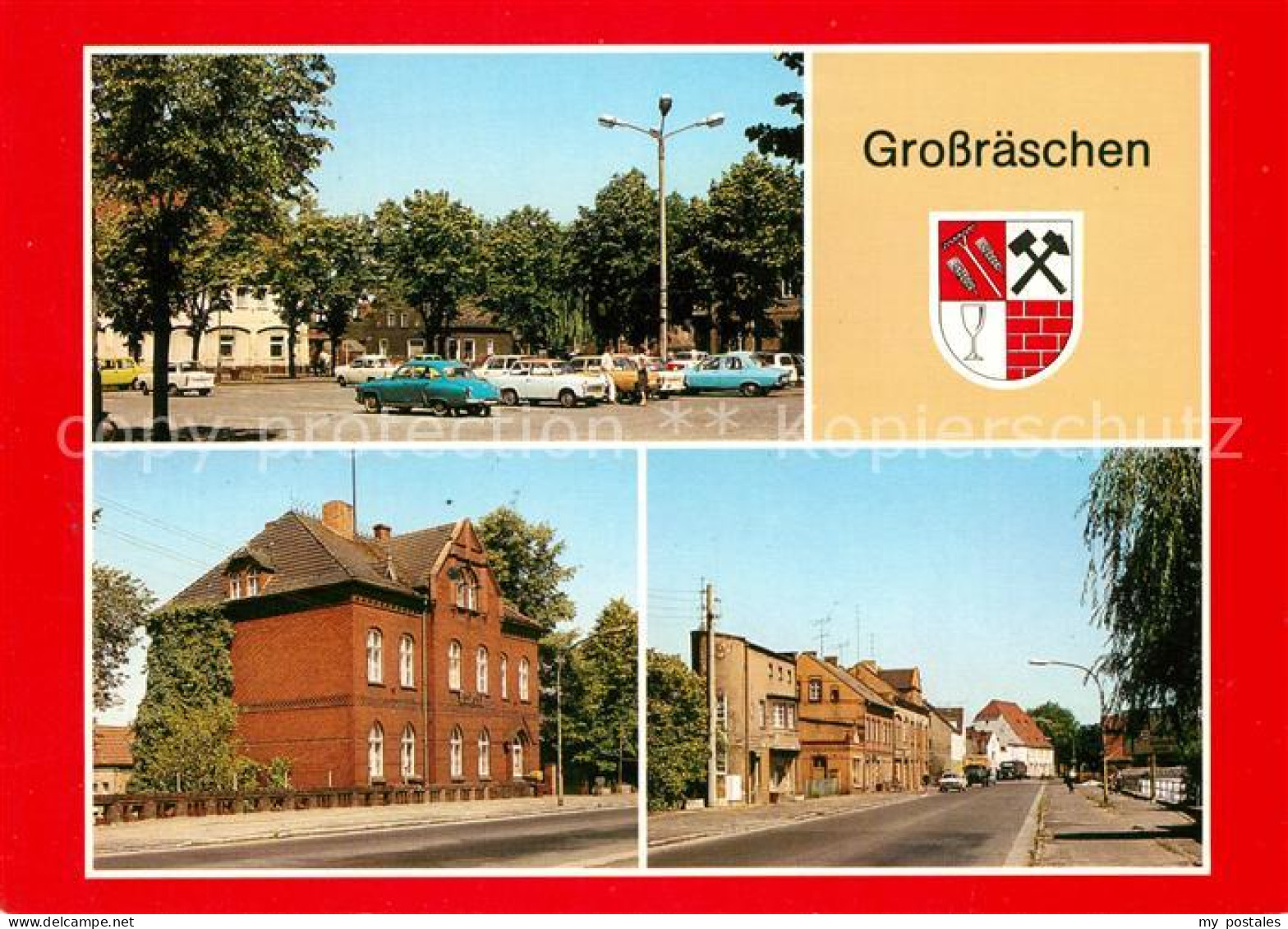 73084928 Grossraeschen Markt Rathaus Ernst-Thaelmann-Strasse Grossraeschen - Grossraeschen