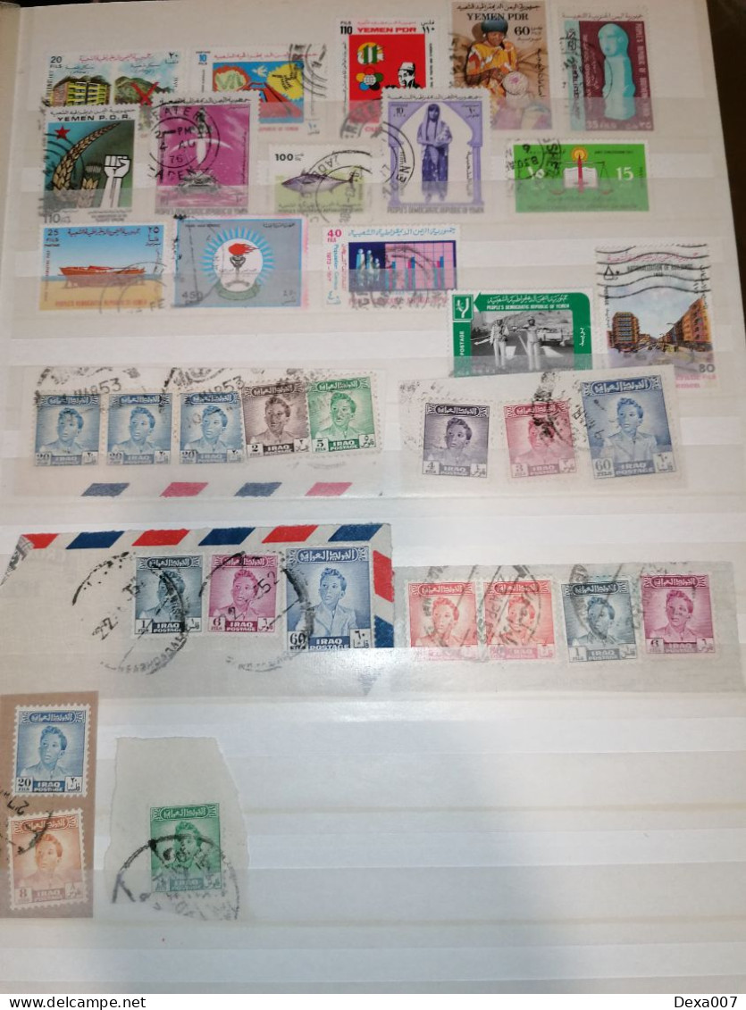 Album Near East, used and mint stamps and minisheets